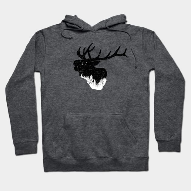 Elk Territory Hoodie by Trippycollage